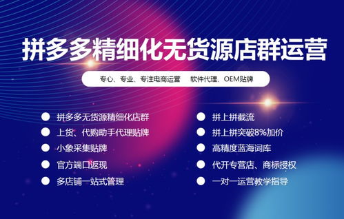 精细化运营助力陕西拼多多代运营公司 拼上拼软件、贴牌大象采集与网站建设的一体化解决方案